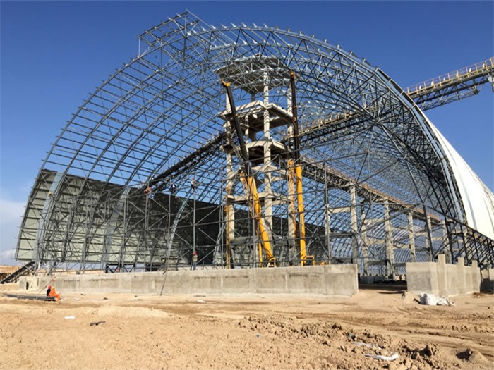 龙泉煤机油桶翘工程网架